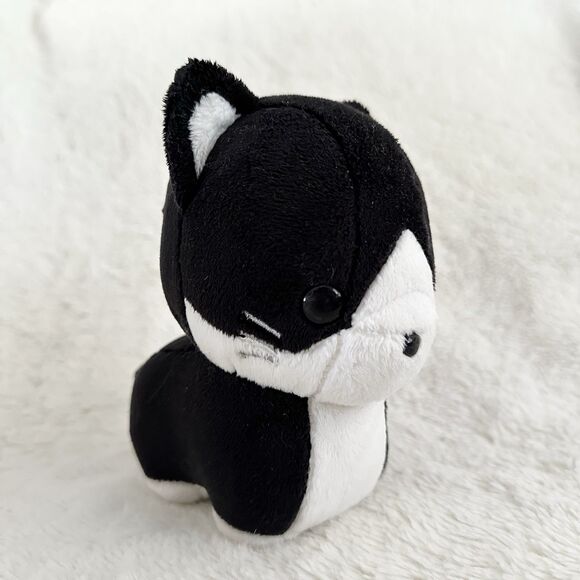 Bellzi Tuxedo Cat Plush Toy Black White Kitten Cute Stuffed Animal 10” Toy - Picture 1 of 5